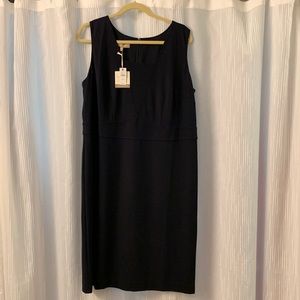 NWT talbots ponte dress. Navy. 14 W